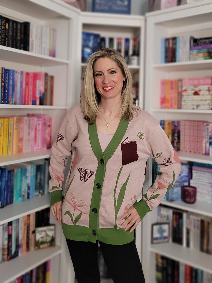Books in Bloom Knit Cardigan