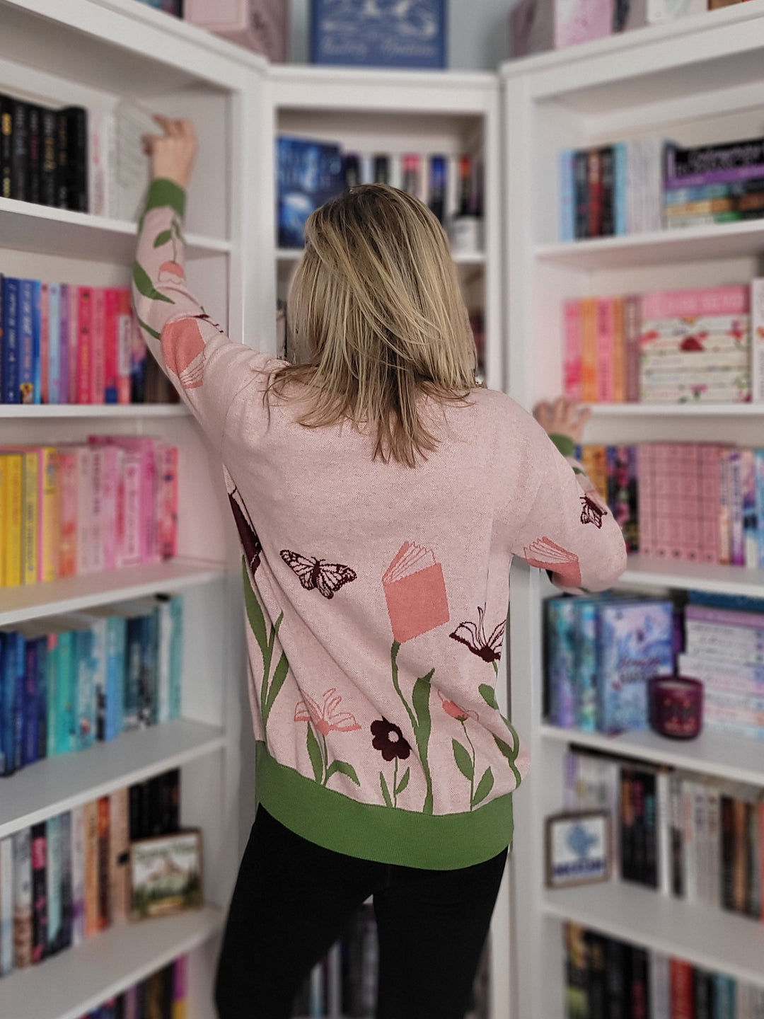 Books in Bloom Knit Cardigan
