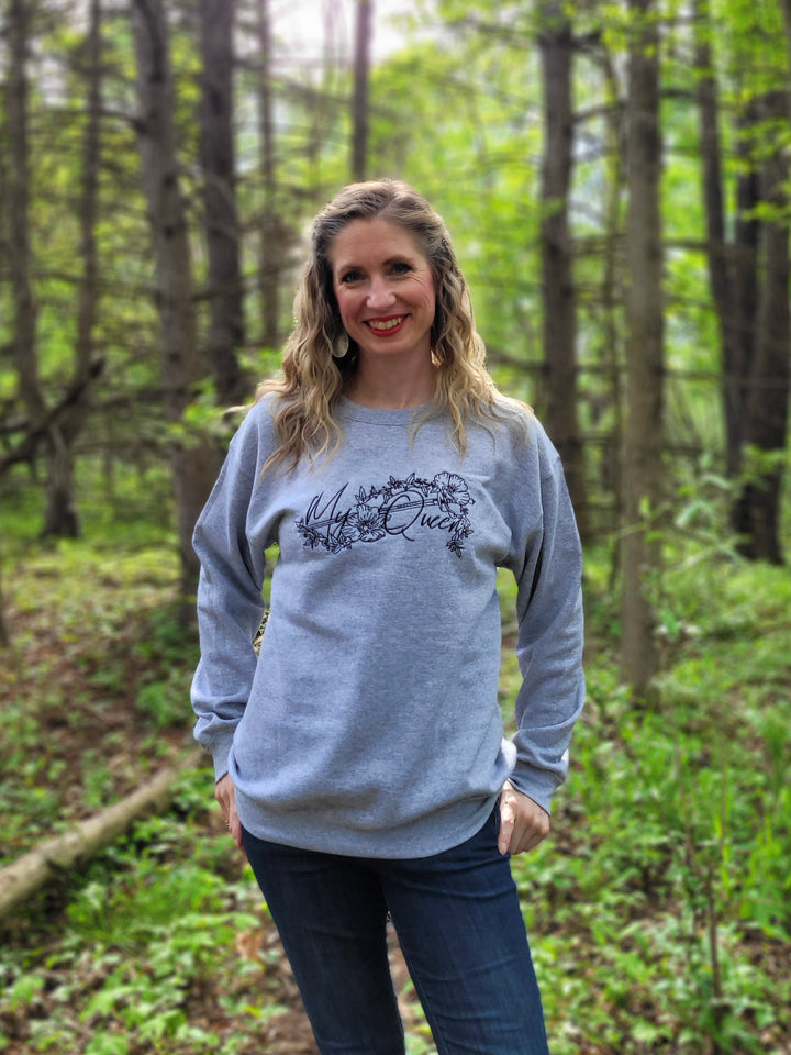 My Queen Embroidered Sweatshirt