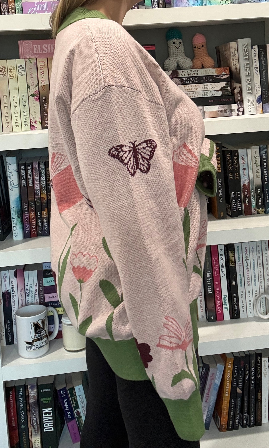Books in Bloom Knit Cardigan