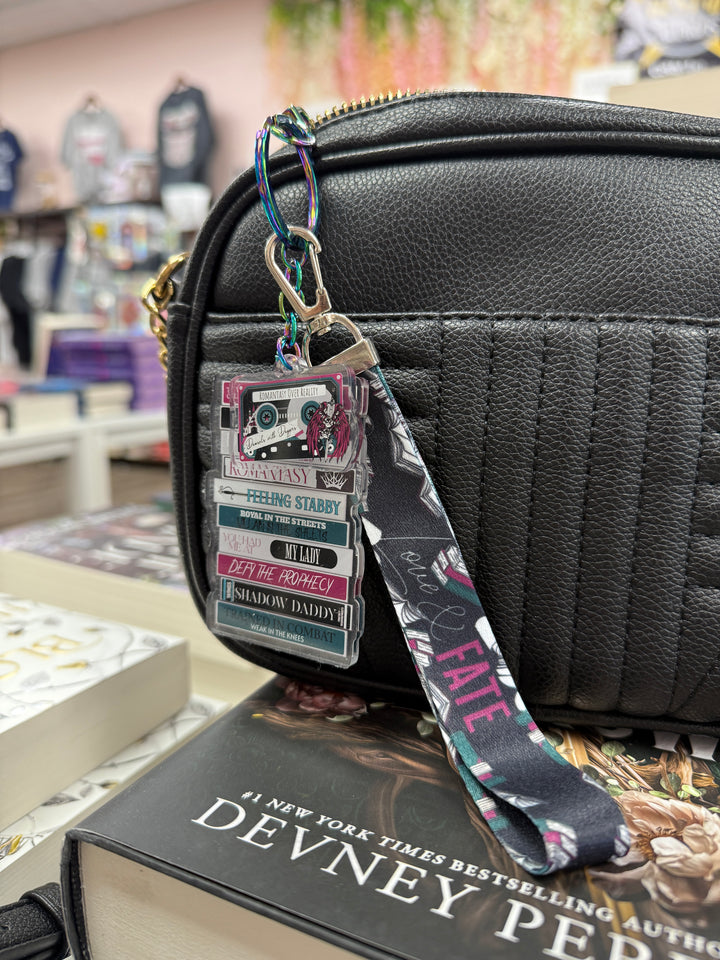 Romantasy Romance Mixtape Lanyard + Keychain