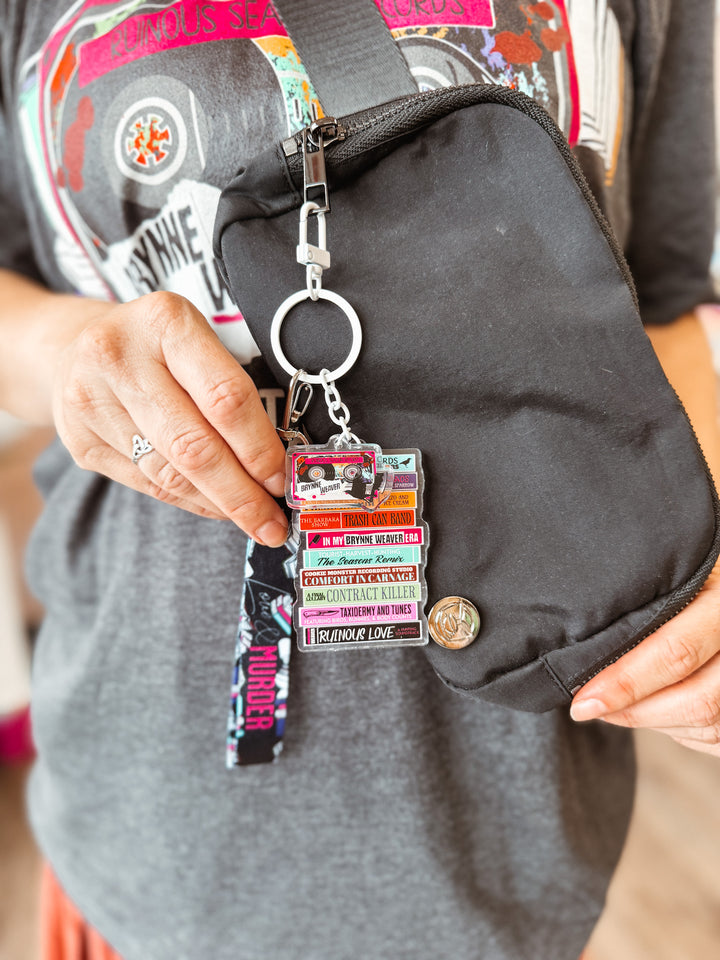 Brynne Weaver Romance Mixtape Lanyard + Keychain