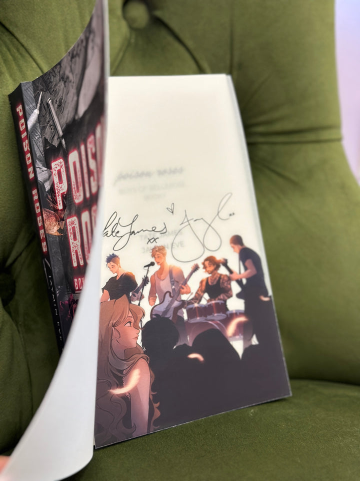 Jaymin Eve &amp;amp; Tate James- Bellerose Novel Note-Impresión de superposición firmada digitalmente