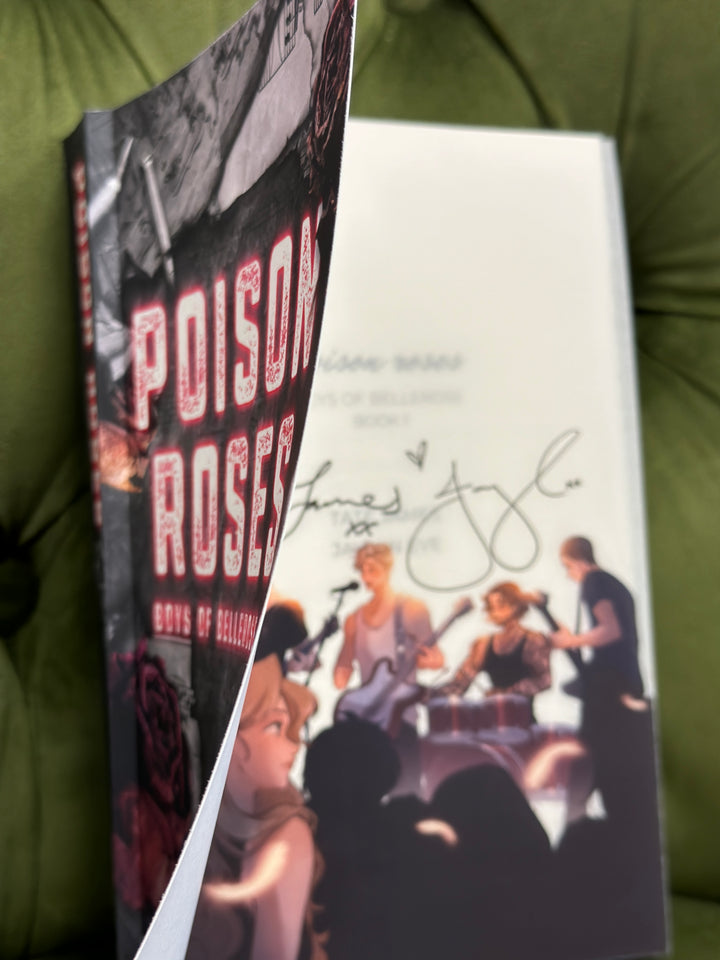 Jaymin Eve &amp;amp; Tate James- Bellerose Novel Note-Impresión de superposición firmada digitalmente
